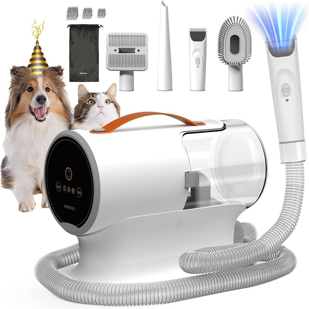 AIRROBO Pet Grooming Vacuum Dogs Cats Hair Clipper in grooming