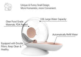 Snail design  Pet Auto water dispenser bowl for dogs and cat 2.8L  Pink