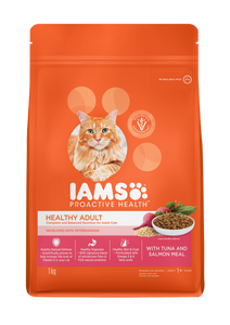 IAMS Dry Cat Food Proactive Health Adult Tuna and Salmon Flavour 1KG/3KG