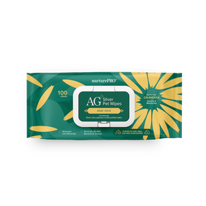 Nurture Pro AG Silver Pet Wipes 100pcs - Aloe Vera