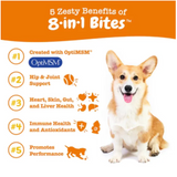 Zesty Paws 8-in-1 Multi-Vitamin & Supplements for Dog 90 Soft Chews (360g)