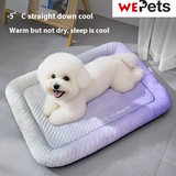 Cool Summer Gradient Purple Pet Cooling Bed – Breathable Ice Silk Dog Mat / Cat Bed for Hot Weather, Non-Slip