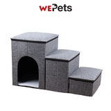 3 steps pet stairscase  with house