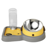 3 in 1 Pet Bowl with slow bowl and Automatic water dispenser