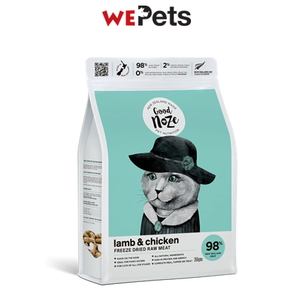 Good noze freeze dried chicken & lamb cat food