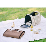 Korean-Style Pet Travel Carrier Bag – Portable Dog & Cat Tote for Outdoor & Car Use