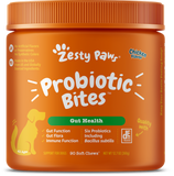 Zesty Paws Probiotics Dog Supplements & Vitamins 90 Soft Chews (360g)