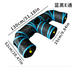 Foldable Cat Tunnel Toy  Pet Play Tunnel with Peek Holes & Hanging Balls