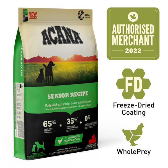 ACANA Heritage Freeze-Dried Coated Senior Dog Dry Food