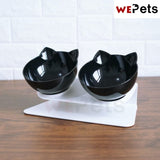 Dual Feeding Bowl Non-Slip with tilted angel