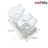 Dual Feeding Bowl Non-Slip with tilted angel