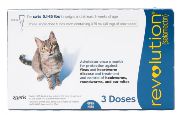 Revolution For Cats 2.6-7.5kg (3 doses)