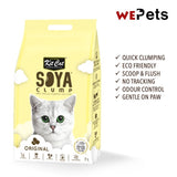 [Bundle of 6] Kit Cat Classic Soya Clump Litter 7L