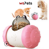 Dog Food dispenser cat tumble Toy Feeding toy