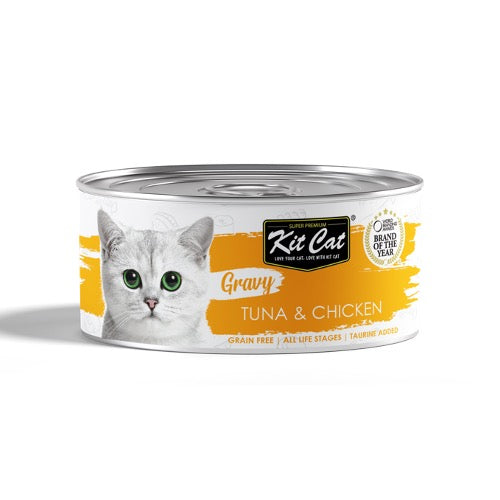 Kit Cat Gravy Tuna & Chicken Canned Cat Food 70g