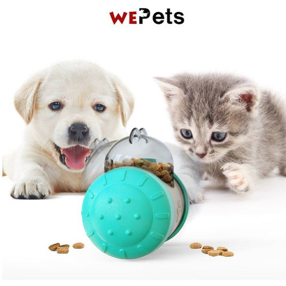 Dog Food dispenser cat tumble Toy Feeding toy