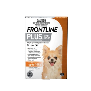 Frontline Plus for Dogs Below 10kg  (3 Dose/6 Dose)