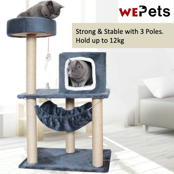 Cat Tree Playhouse Condo Scratch pole 100x60x40