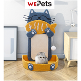 Cat scratcher board with bed
