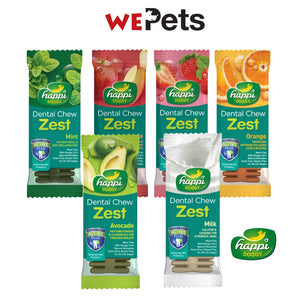 [Bundle of 20] Happi Doggy Dog Dental Chew Zest