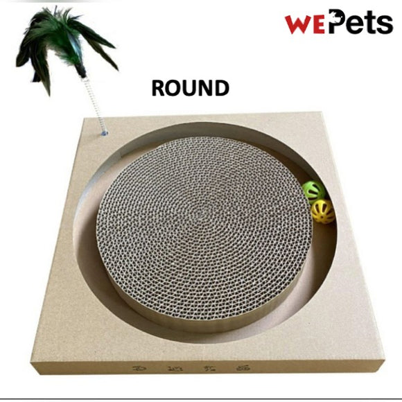 Cat Scratch Board with Toys