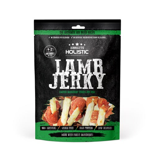 Absolute Holistic Lamb Jerky (Dumb Bell) Grain Free Dog Treats 100g