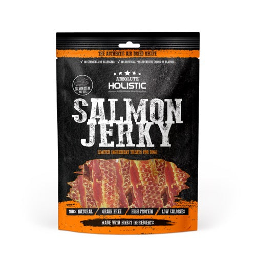 Absolute Holistic Salmon Jerky (Steak)Grain Free Dog Treats 100g