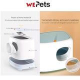 Enclosed Cat litter box toilet toast box design