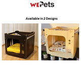 Cat wooden Bed cat stackable bed  with cushion