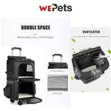 Foldable Double layer /storey Pet trolley for dogs/cats/small animals