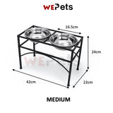 Elevated Pet Bowl Stainless Steel Feeding Bowl [Ready Stock]