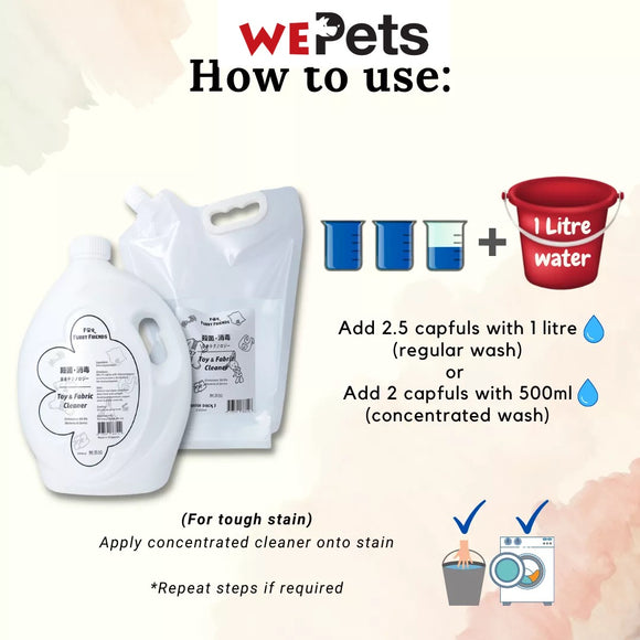 For Furry Friends Toy & Fabric Cleaner for cats, dogs and small animals