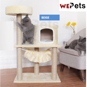 Cat Tree Playhouse Condo Scratch pole 100x60x40