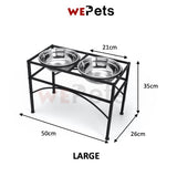 Elevated Pet Bowl Stainless Steel Feeding Bowl [Ready Stock]