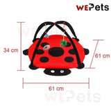 Ladybug Toy Mat for Cats and kittens